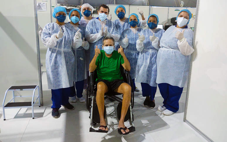 700 pacientes internados com Covid-19 no Hospital Geral de Fortaleza (HGF) estão recuperados