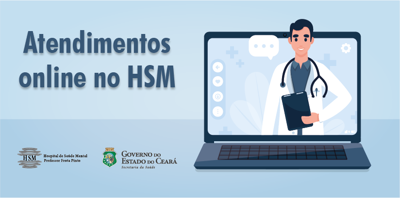Pacientes recebem atendimento online no Hospital de Saúde Mental