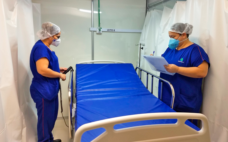 HRN abre hospital de campanha com 42 leitos de enfermaria