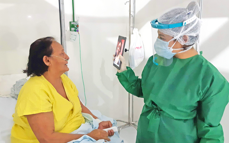 Hospitais da rede estadual investem em tecnologia para aproximar pacientes e familiares