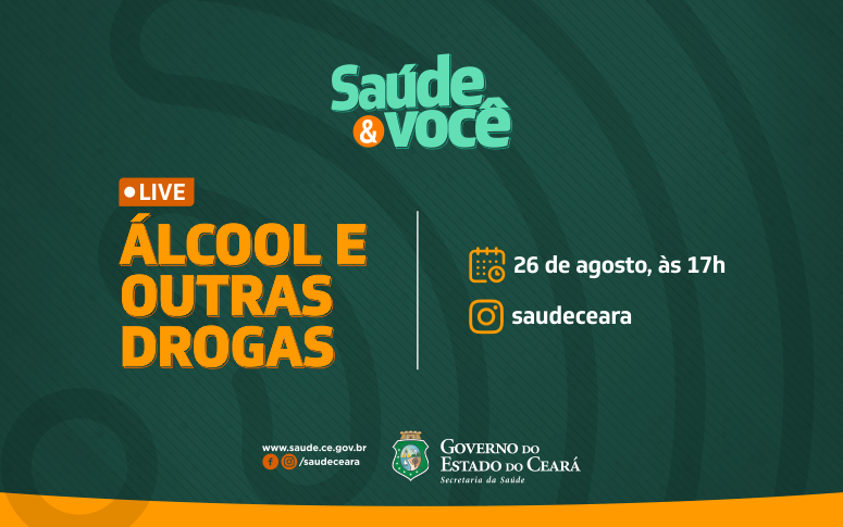 Álcool e outras drogas são tema de bate-papo ao vivo em rede social da Sesa