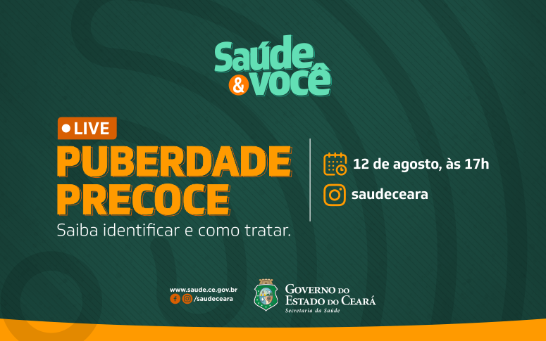 Puberdade precoce é tema de bate-papo ao vivo em rede social da Sesa