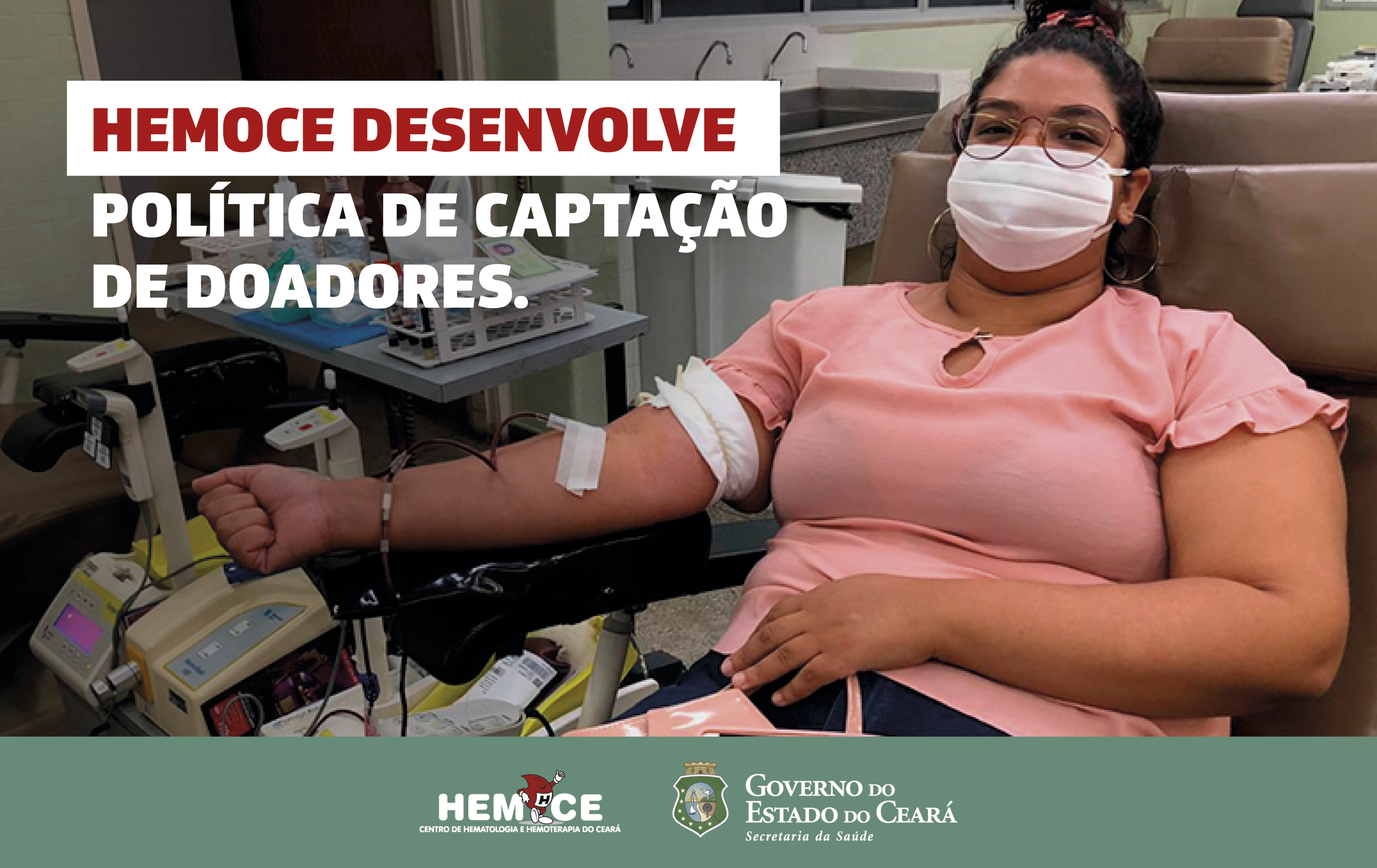 Hemoce incentiva doação de sangue voluntária
