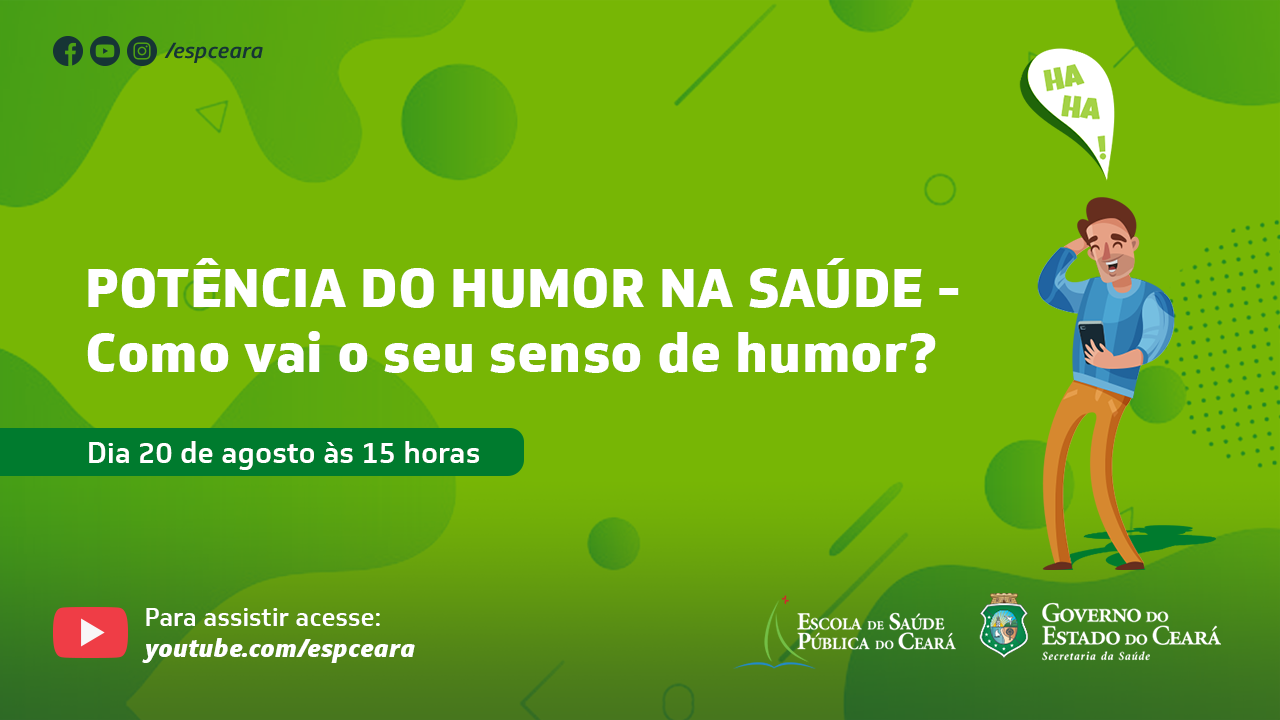 Webconferência debate importância do humor para saúde nesta quinta, 20
