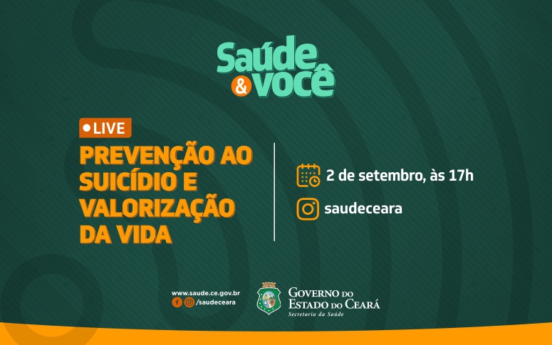 Prevenção ao suicídio e valorização da vida são temas de bate-papo ao vivo em rede social da Sesa
