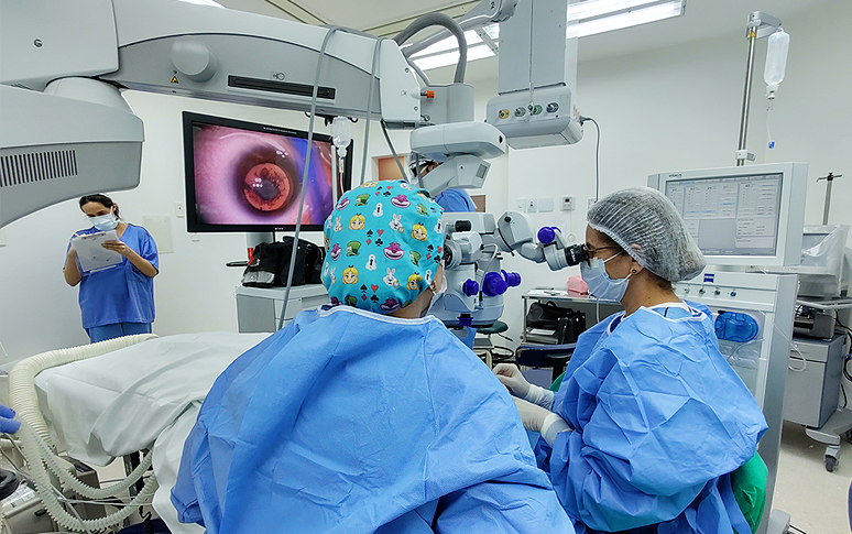 HGF realiza primeiras cirurgias oftalmológicas em 3D