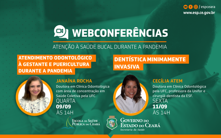 Webconferências abordam dentística minimamente invasiva e atendimento odontológico à gestante