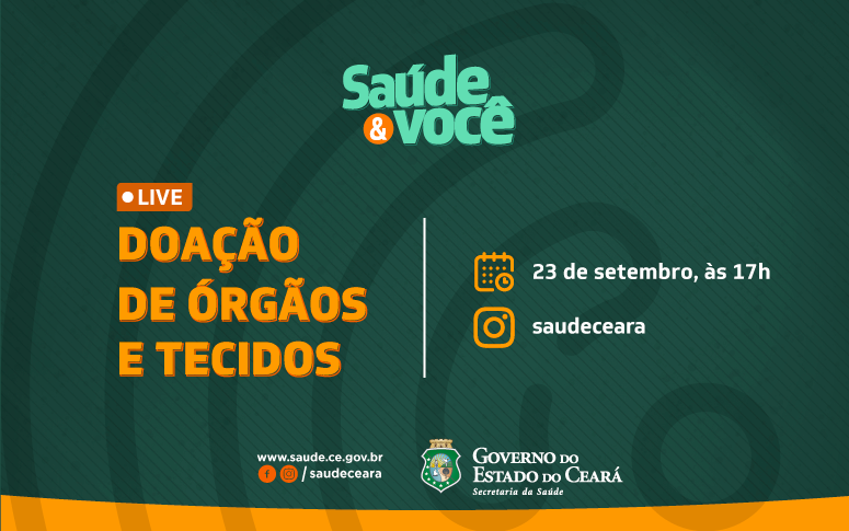 Doação de órgãos e tecidos é tema de bate-papo ao vivo em rede social da Sesa