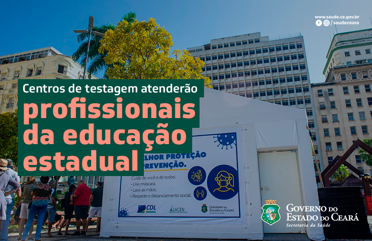 Sesa realiza testagem para Covid-19 em profissionais da rede estadual de educação