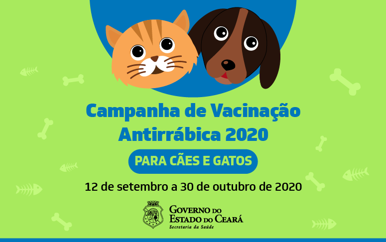 Campanha de Vacinação Antirrábica começa sábado, 12