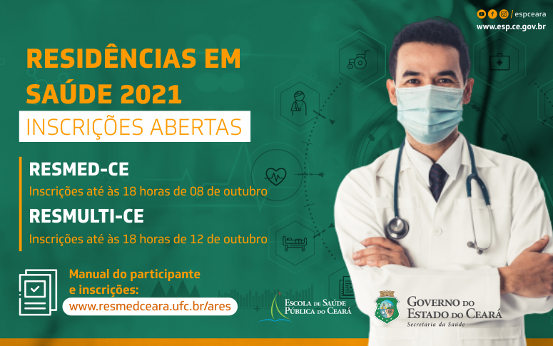 Residências em saúde no Ceará abrem inscrições para mais de mil vagas