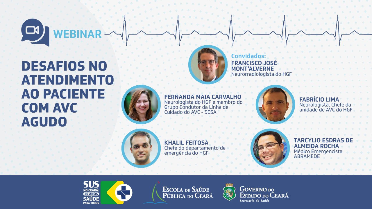 Webinar discute o atendimento de pacientes com AVC agudo nesta sexta, 30