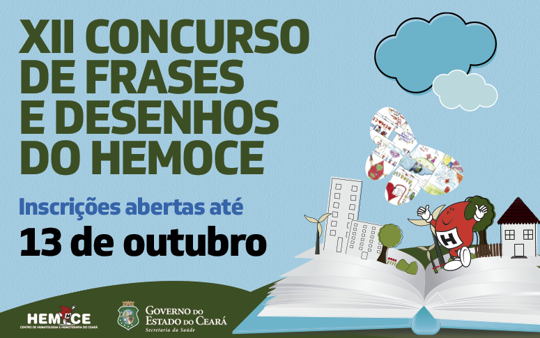 Hemoce abre inscrições para 12º Concurso de Frases e Desenhos
