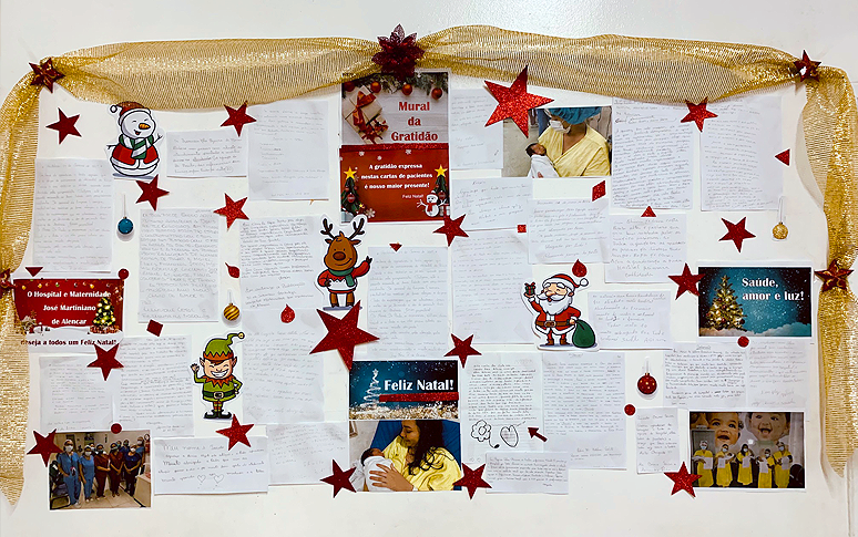 HMJMA cria “mural da gratidão” com cartas de pacientes 