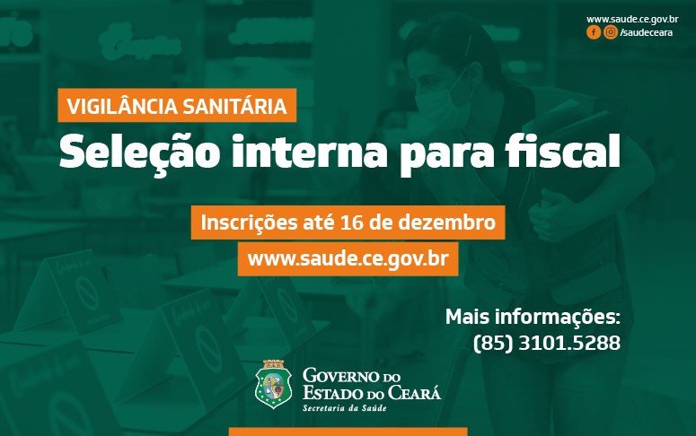 Sesa seleciona fiscais para Vigilância Sanitária do Estado