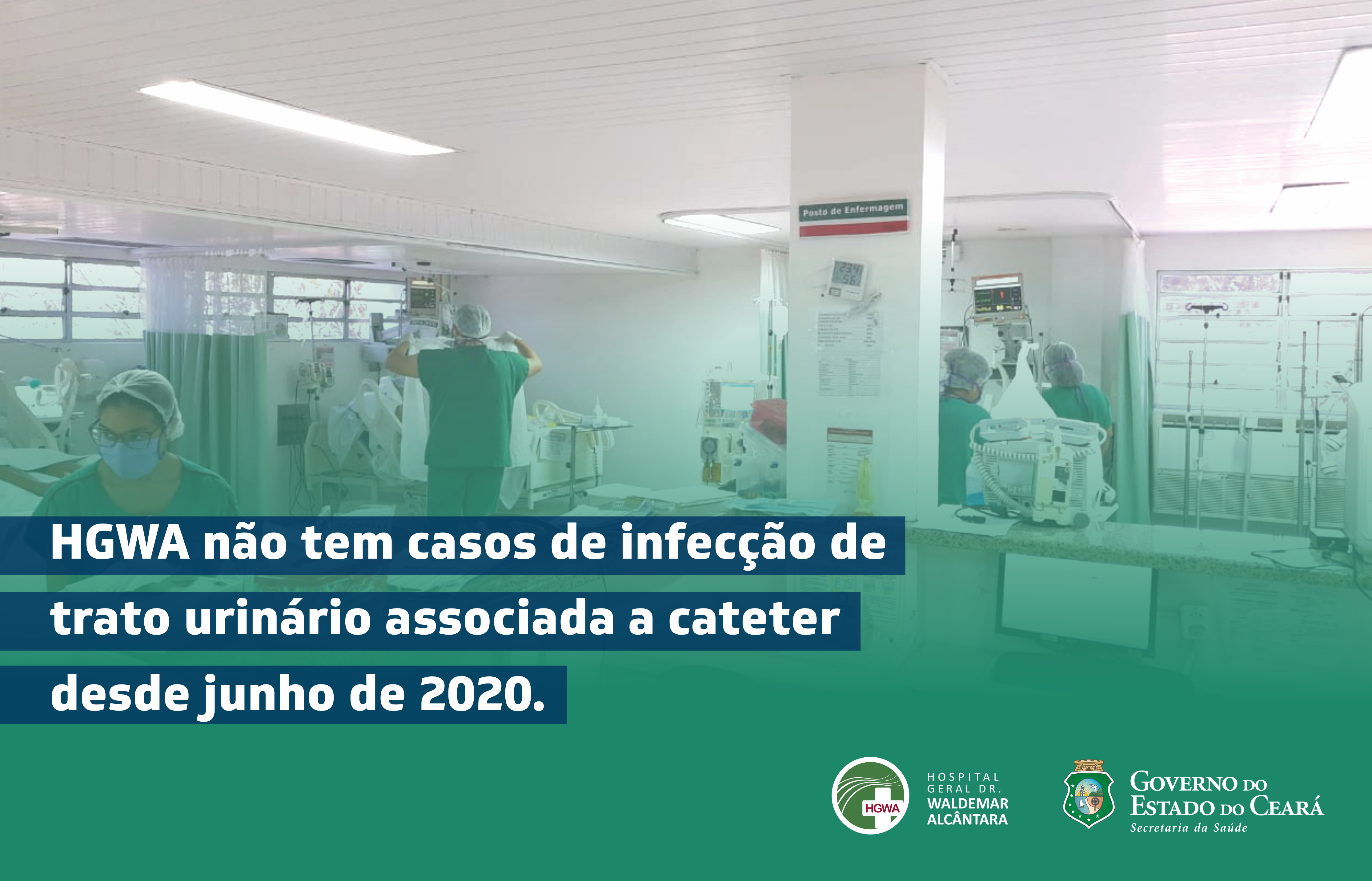 Com boas práticas em prevenção, HGWA não registra infecções de trato urinário há oito meses