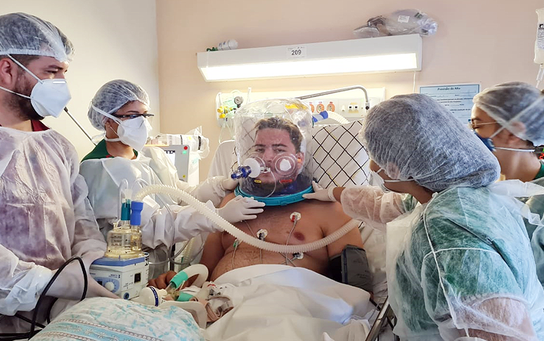 Capacete Elmo beneficia pacientes de hospitais estaduais do interior cearense