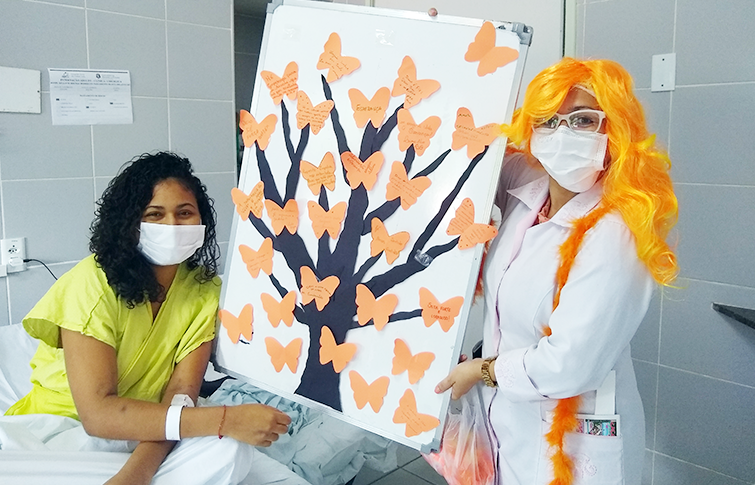‘Dão força e coragem’: atividade no HGCC incentiva diagnóstico precoce e tratamento da leucemia