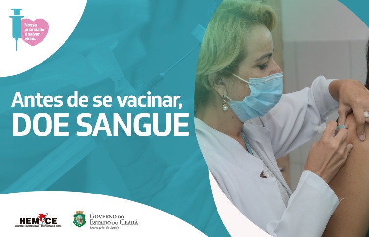 Intervalo entre vacinação contra Covid-19 e doação de sangue pode ser de dois a sete dias