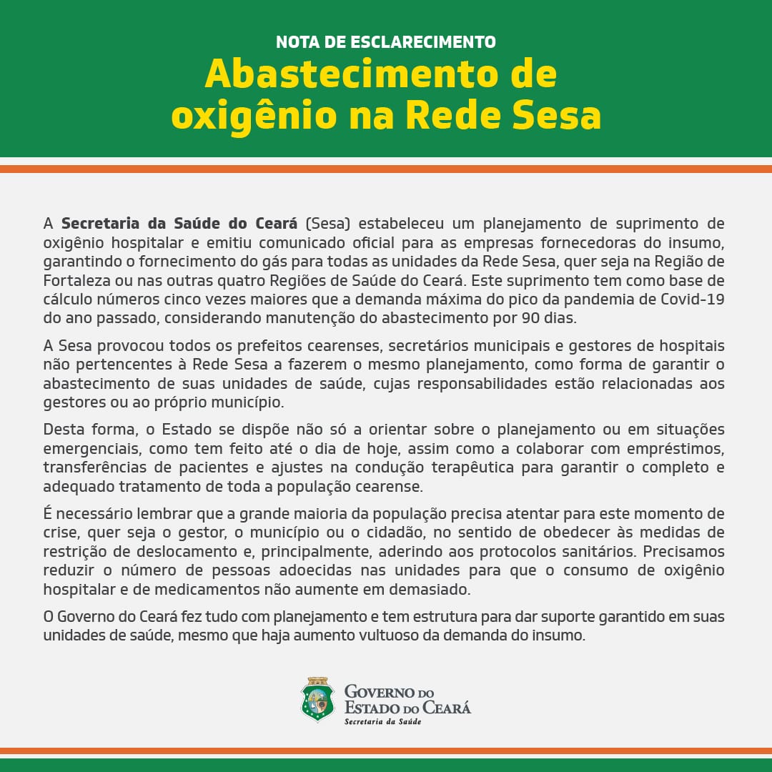 Reunião diária define ações prioritárias para fortalecer atendimento à população cearense