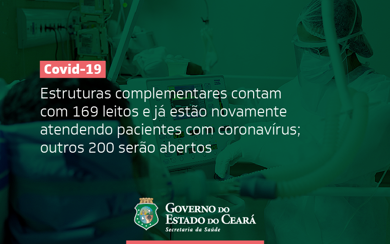 Mais 200 leitos serão abertos em unidades de campanha; as já existentes foram mantidas durante a pandemia