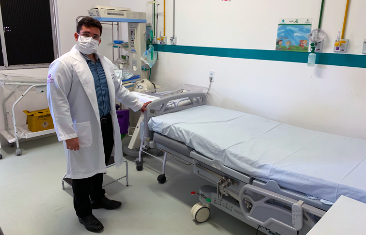 Durante a pandemia, unidade reforça medidas de segurança no setor de Maternidade