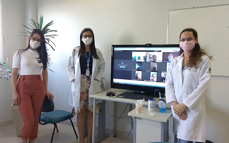 Profissionais do HRN capacitam agentes de saúde para atenção a pacientes com dificuldades de engolir