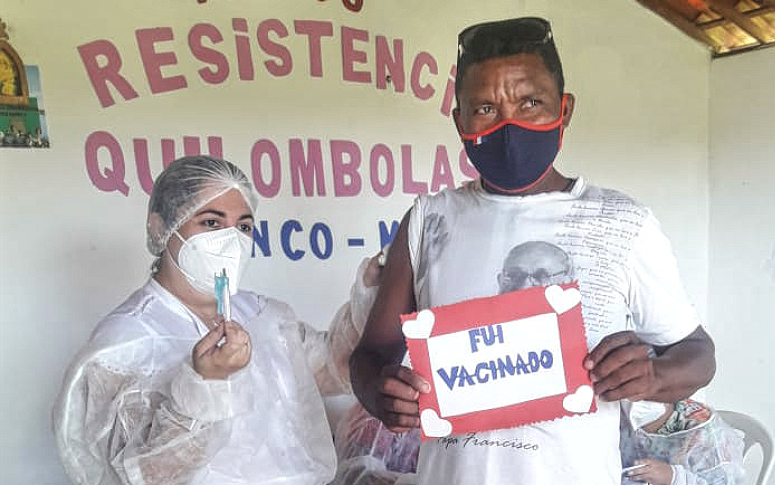 Ceará vacina 17% da população quilombola contra o coronavírus em uma semana