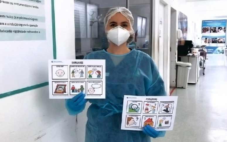 Método usado por Psicologia do HMJMA facilita comunicação com pacientes com Covid-19