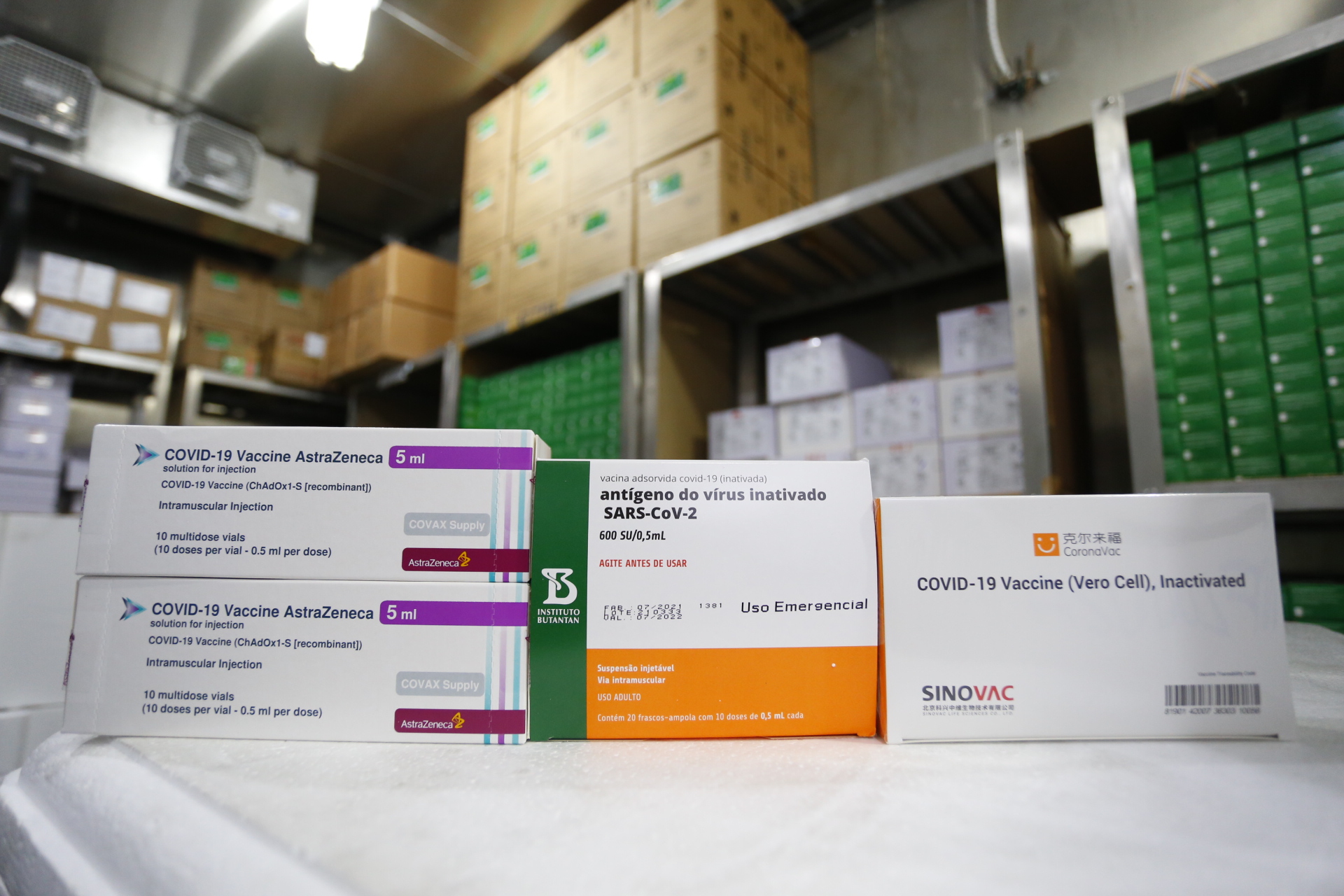 Novo lote com 205 mil de vacinas contra a Covid-19 chega ao Ceará