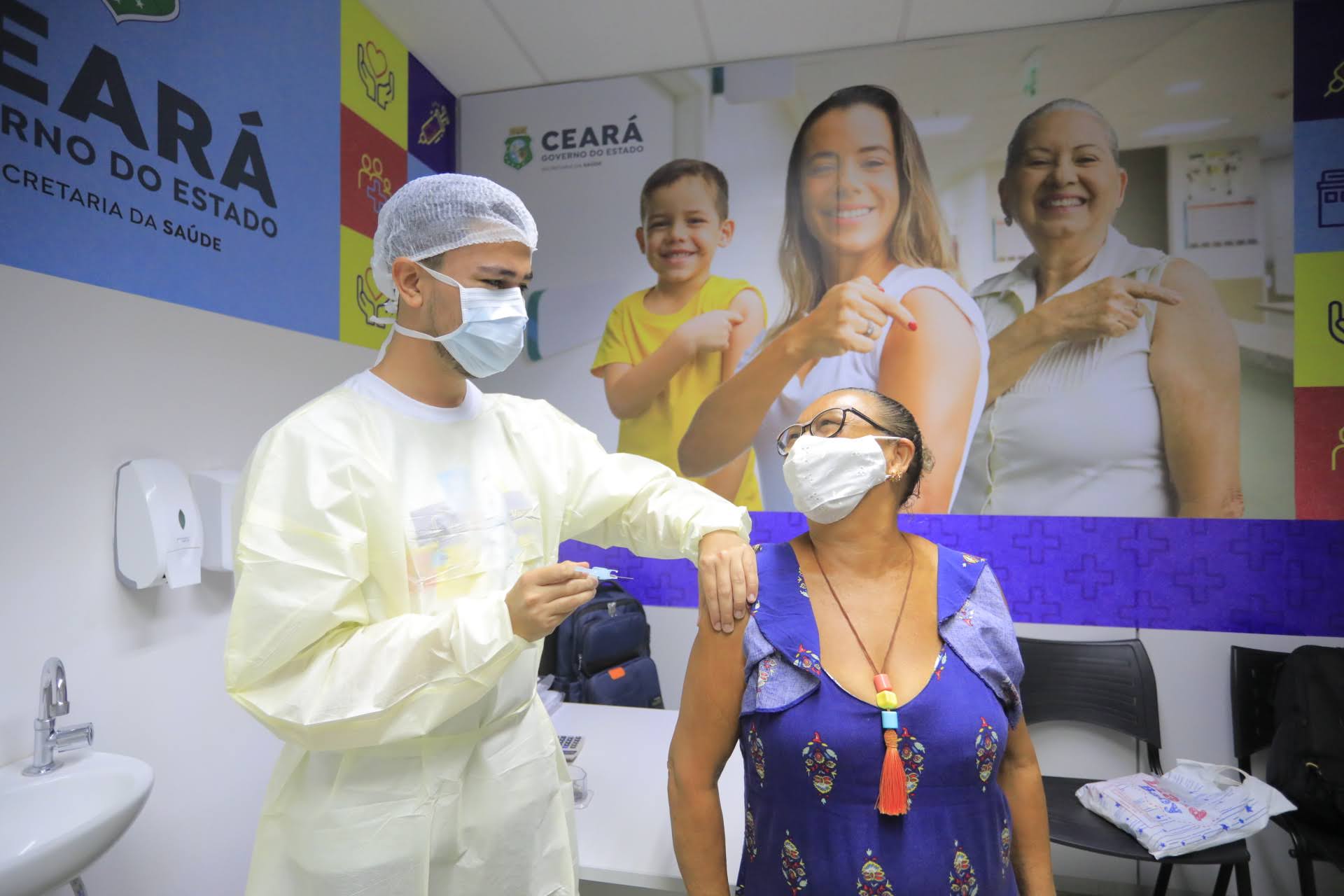 Covid-19 e gripe: “Dia D” estimula a ampliação da cobertura vacinal no Ceará