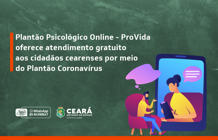 ProVida: Plantão Psicológico reforça cuidados em saúde mental para profissionais de saúde e população de forma gratuita