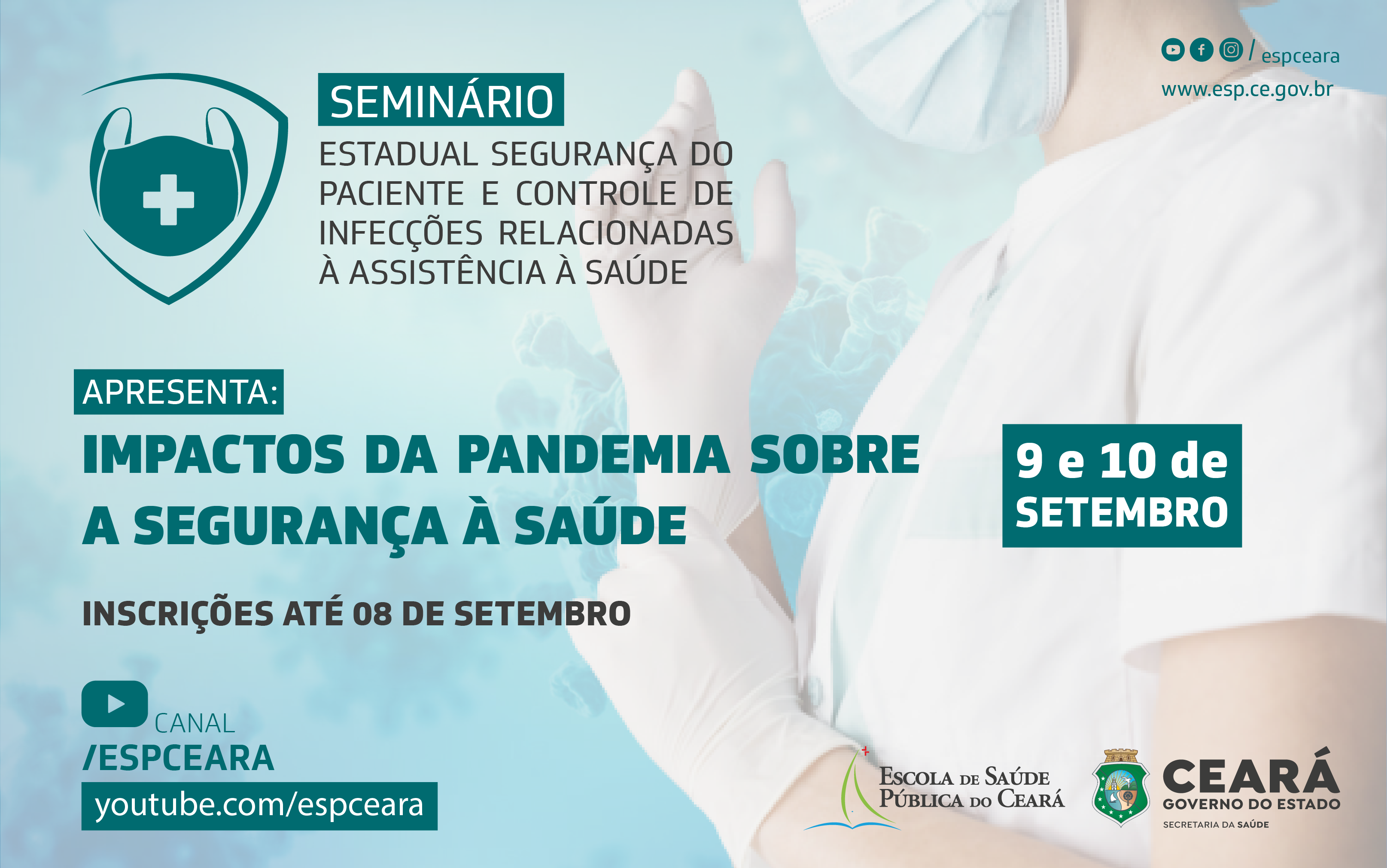 Sesa abre inscrições para seminário sobre segurança do paciente e controle de infecções