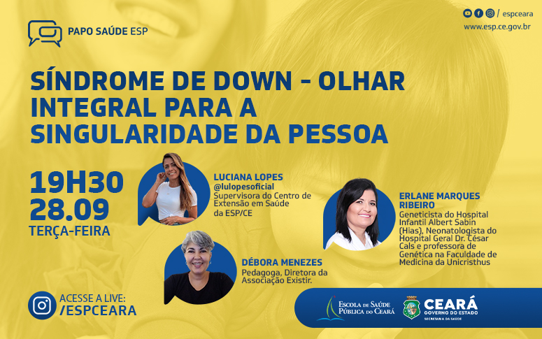 Singularidade da pessoa com síndrome de down é destaque do Papo Saúde desta terça (28)