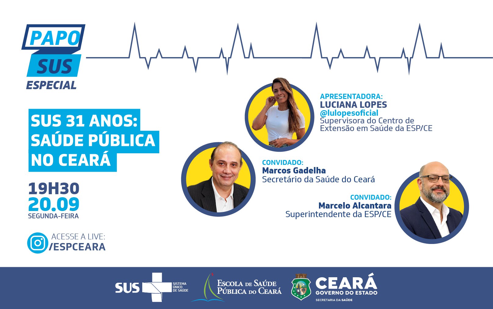 SUS 31 anos: Papo SUS especial abre programação comemorativa nesta segunda (20)