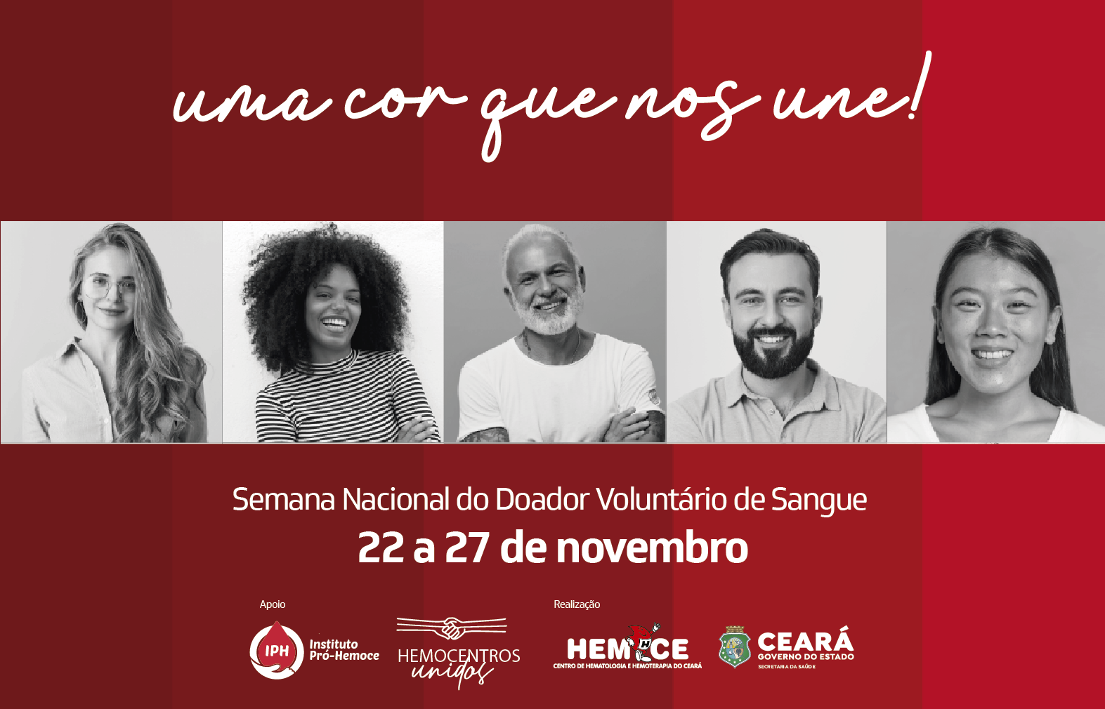 Hemoce lança campanha de incentivo à doação de sangue; evento abre as comemorações da Semana Nacional do Doador de Sangue
