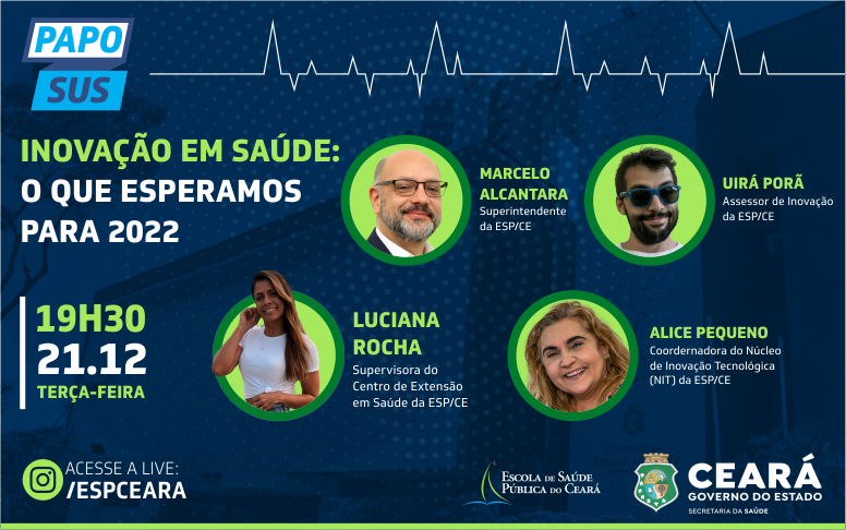 Papo SUS desta terça (21) dá destaque à Inovação em Saúde e traz projeções do setor para 2022