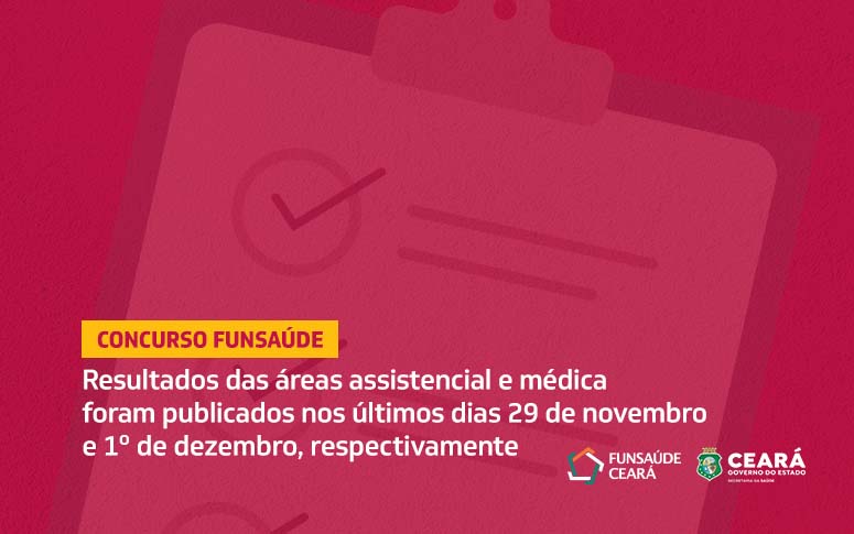 Concurso Funsaúde: resultado preliminar da área administrativa é divulgado
