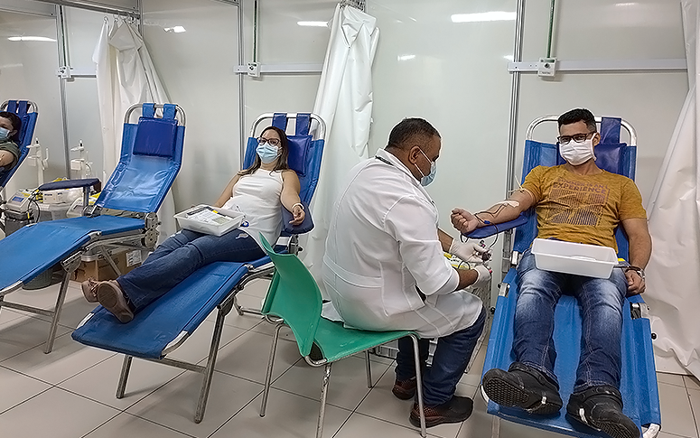 Campanha Natal Solidário do HRN pretende arrecadar cem bolsas de sangue em parceria com o Hemoce de Sobral