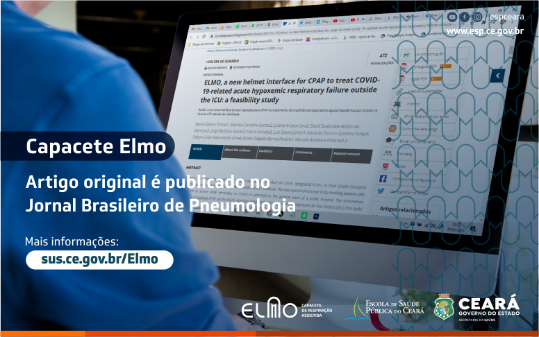 Artigo original sobre o capacete Elmo é publicado no Jornal Brasileiro de Pneumologia