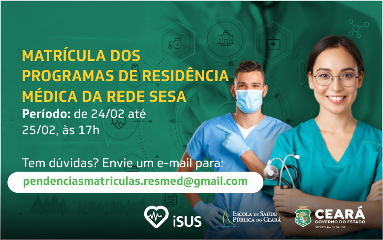 Residência Médica 2022: abertas, matrículas podem ser feitas pelo aplicativo iSUS