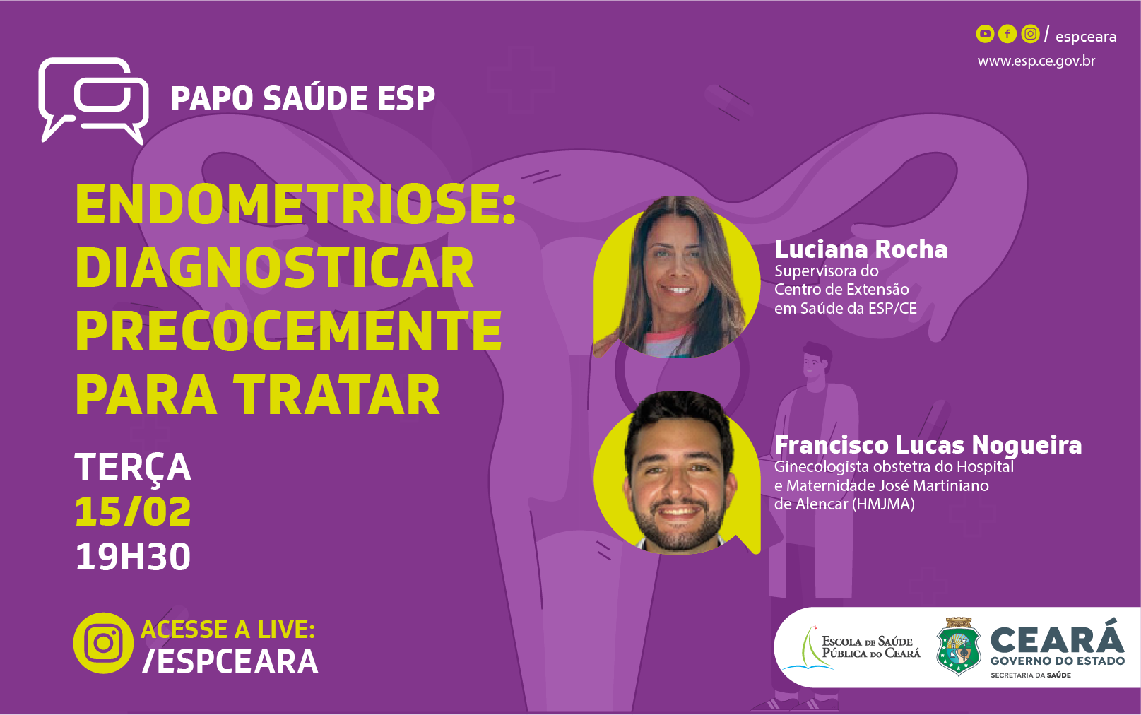 Papo Saúde discute diagnóstico e tratamento da endometriose nesta terça-feira (15)