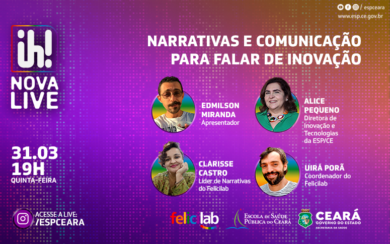 ESP/CE lança nova agenda de “lives” e amplia espaço para discutir inovação em saúde