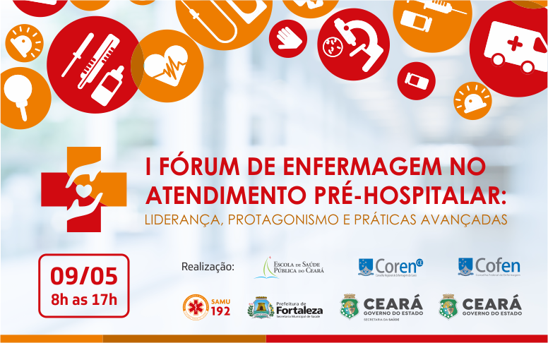 I Fórum de Enfermagem no Atendimento Pré-Hospitalar está com inscrições abertas; evento será realizado em 9 de maio