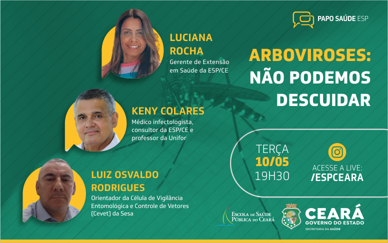 Arboviroses: “Papo Saúde” desta terça (10) aborda a importância dos cuidados contra o mosquito Aedes aegypti