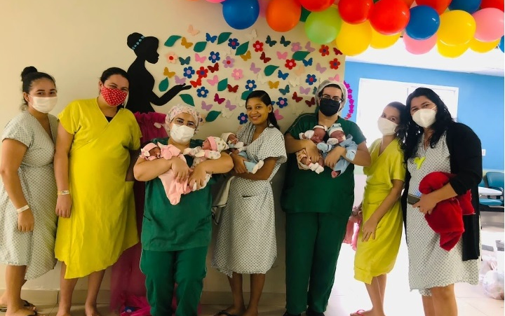 Mães ganham espaço de lazer materno e sessão de cinema no HRN