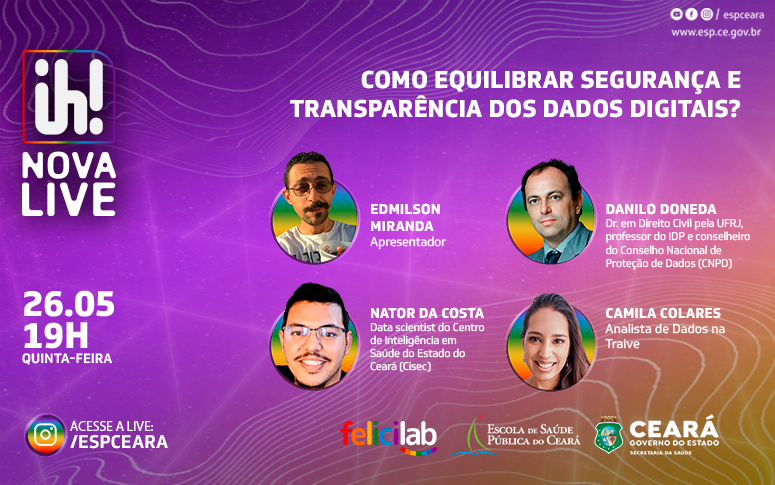 Segurança e transparência dos dados digitais é tema da “Ih! Nova Live” desta quinta (26)
