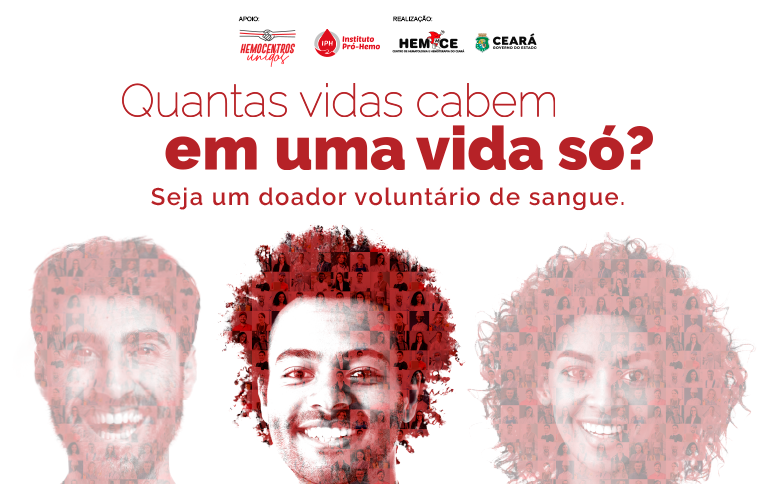 Junho Vermelho: Hemoce conscientiza população sobre a importância da doação de sangue voluntária