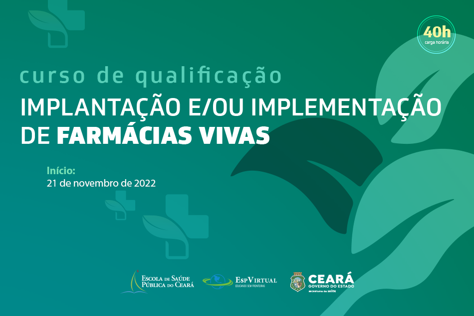 Curso sobre implantação de Farmácias Vivas está com inscrições abertas até sexta (18)