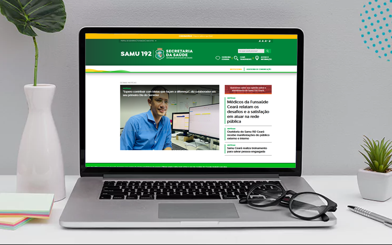 Samu 192 Ceará moderniza e estreia novo site
